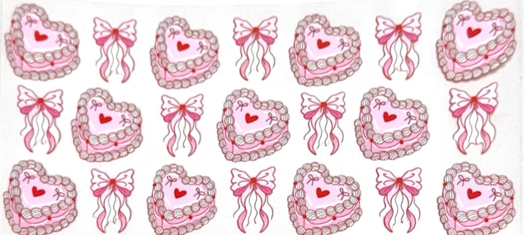 Pink bow cake
