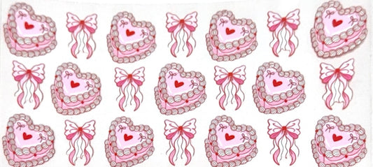 Pink bow cake