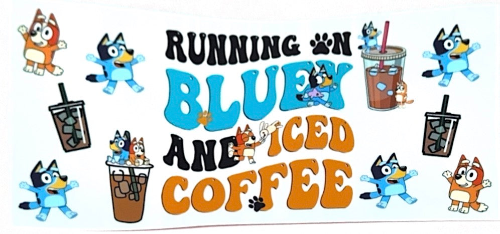 Bluey iced coffee