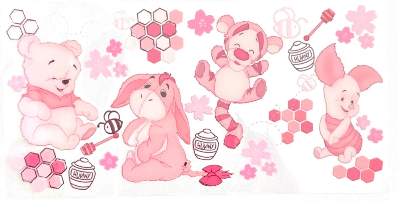 Winnie and friends pink