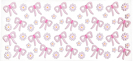 Pinks bows and flowers
