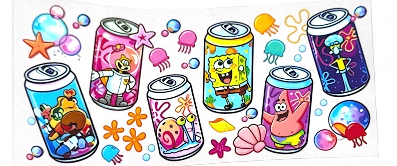 Sponge bob cans