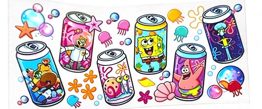 Sponge bob cans
