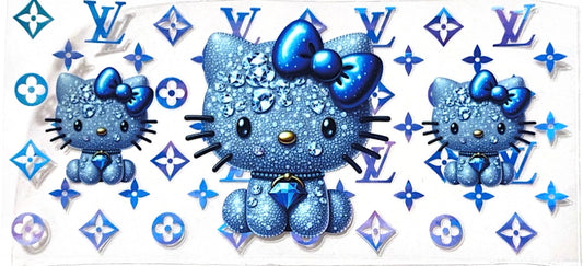 Blue hello kitty LV