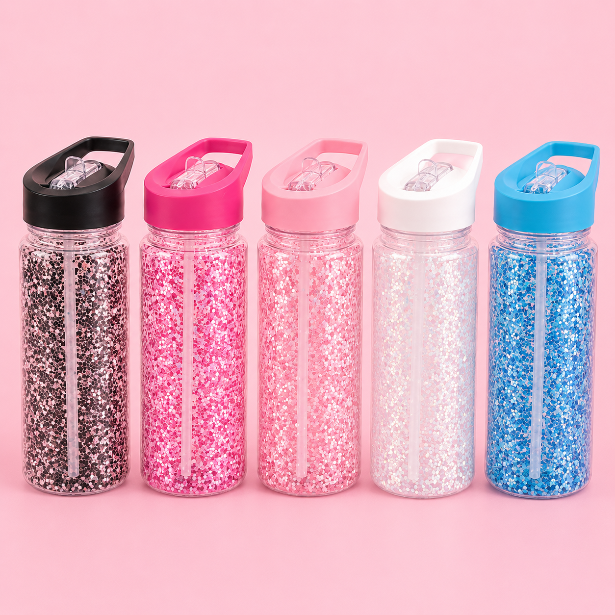 Kids 10z Snowglobe water bottles
