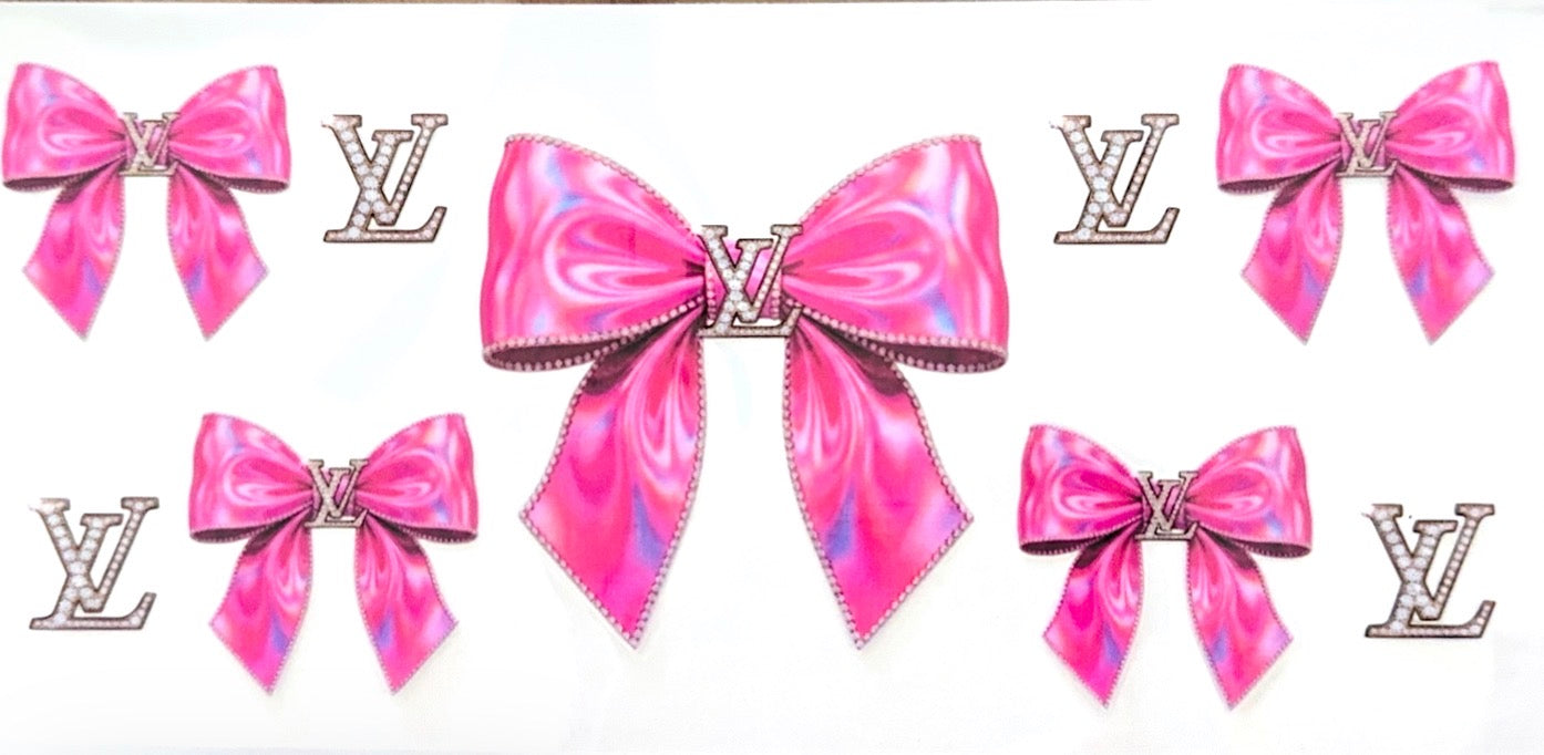 LV pink bow