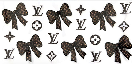 LV brown bows